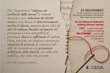 Giornata internazionale per l&#39;eliminazione della violenza contro le donne - 25 novembre 2025